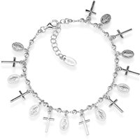 Bracciale Amen Prega, Ama in Argento Zirconia BRCMB - BRCMB